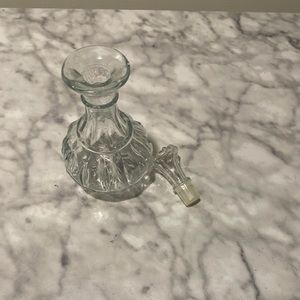 Vintage Crystal Glass Decanter with Glass stopper